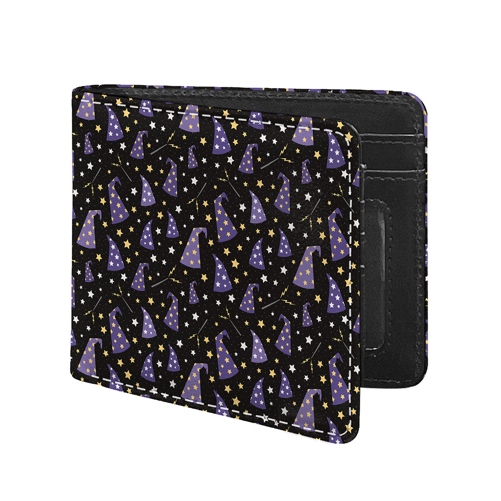 Wizard Hat Pattern Print Bifold Wallet