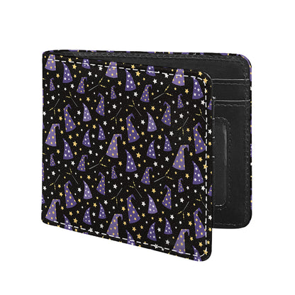 Wizard Hat Pattern Print Bifold Wallet