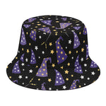 Wizard Hat Pattern Print Bucket Hat