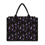 Wizard Hat Pattern Print Canvas Tote Bag
