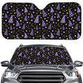 Wizard Hat Pattern Print Car Windshield Sun Shade