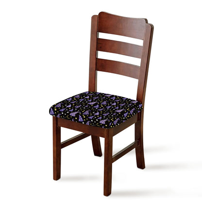 Wizard Hat Pattern Print Chair Cushion Cover