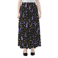 Wizard Hat Pattern Print Chiffon Maxi Skirt
