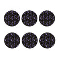 Wizard Hat Pattern Print Coaster Set
