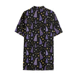 Wizard Hat Pattern Print Cotton Hawaiian Shirt