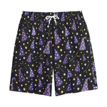 Wizard Hat Pattern Print Cotton Shorts
