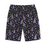 Wizard Hat Pattern Print Cotton Shorts