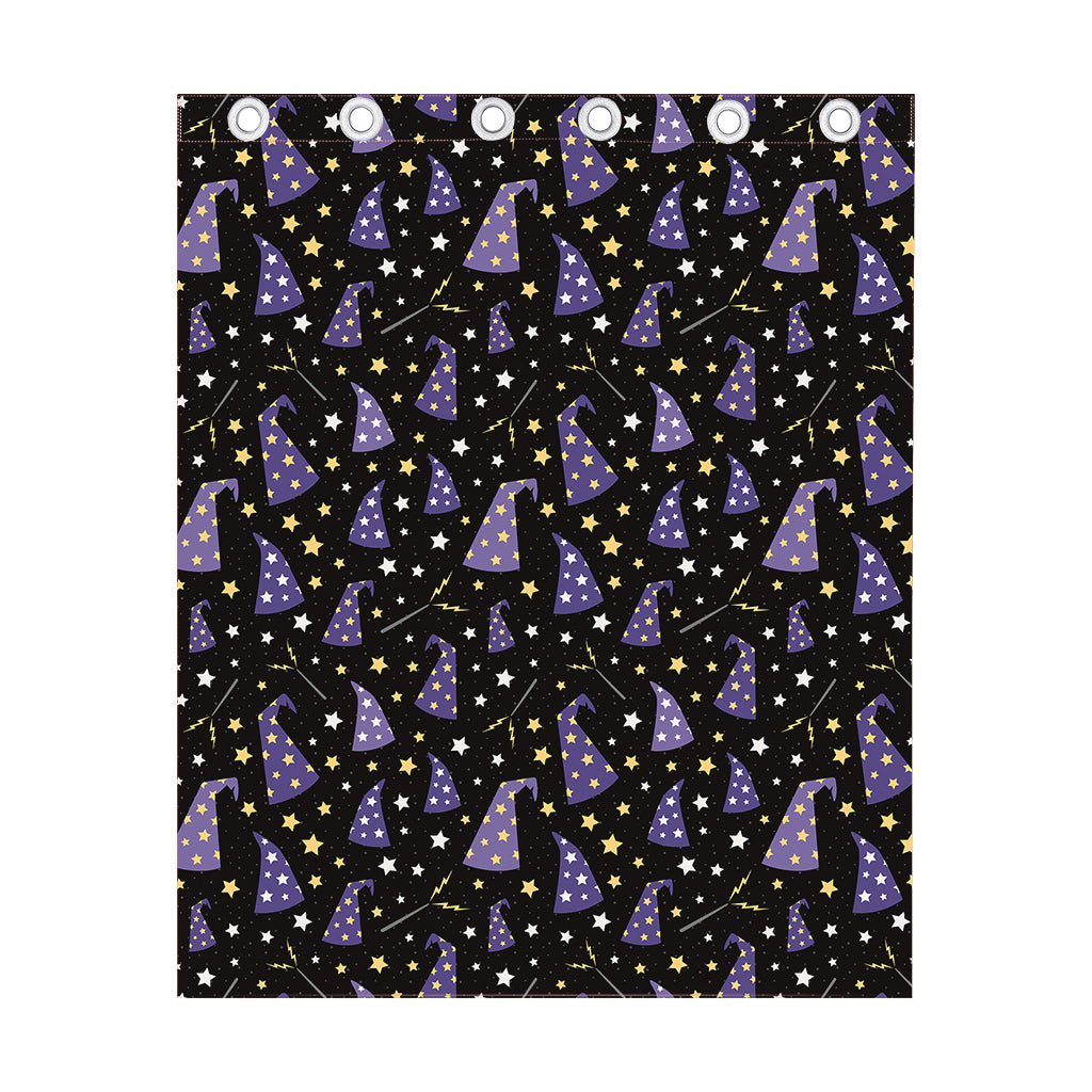 Wizard Hat Pattern Print Curtain