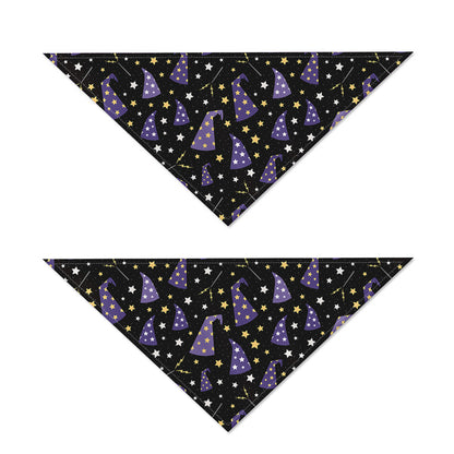 Wizard Hat Pattern Print Dog Bandana