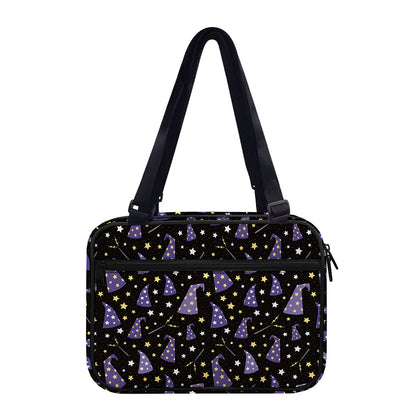 Wizard Hat Pattern Print Double Strap Bible Bag