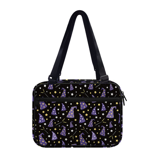 Wizard Hat Pattern Print Double Strap Bible Bag