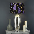 Wizard Hat Pattern Print Drum Lamp Shade