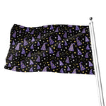 Wizard Hat Pattern Print Flag