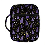 Wizard Hat Pattern Print Front Pocket Bible Bag