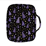 Wizard Hat Pattern Print Front Pocket Bible Bag