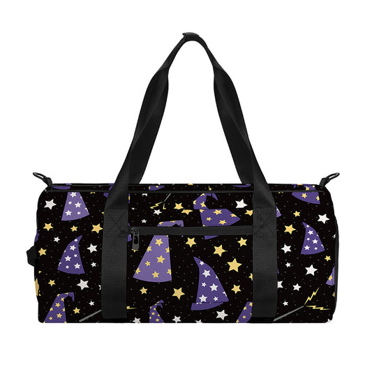 Wizard Hat Pattern Print Gym Bag