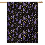 Wizard Hat Pattern Print House Flag