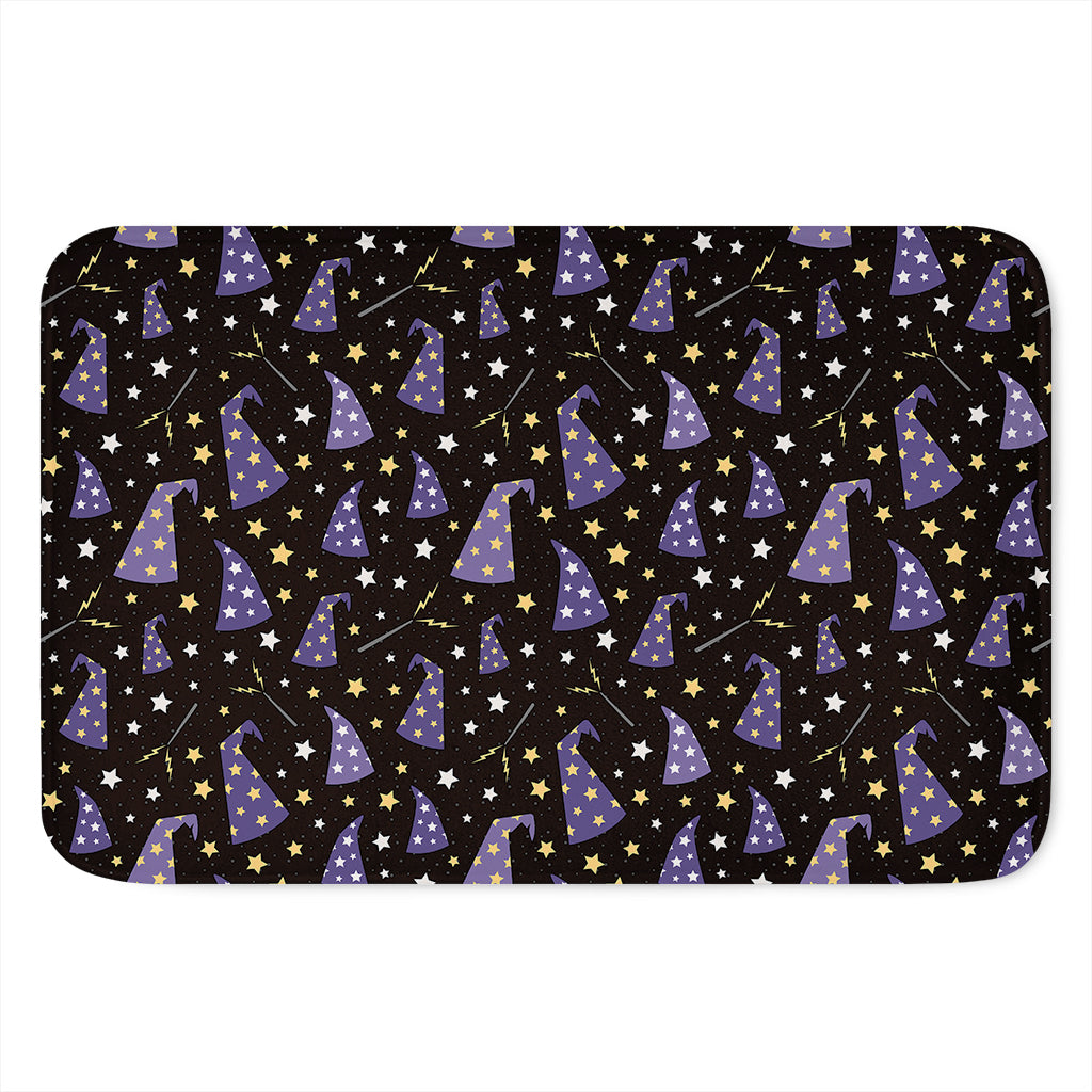 Wizard Hat Pattern Print Indoor Door Mat