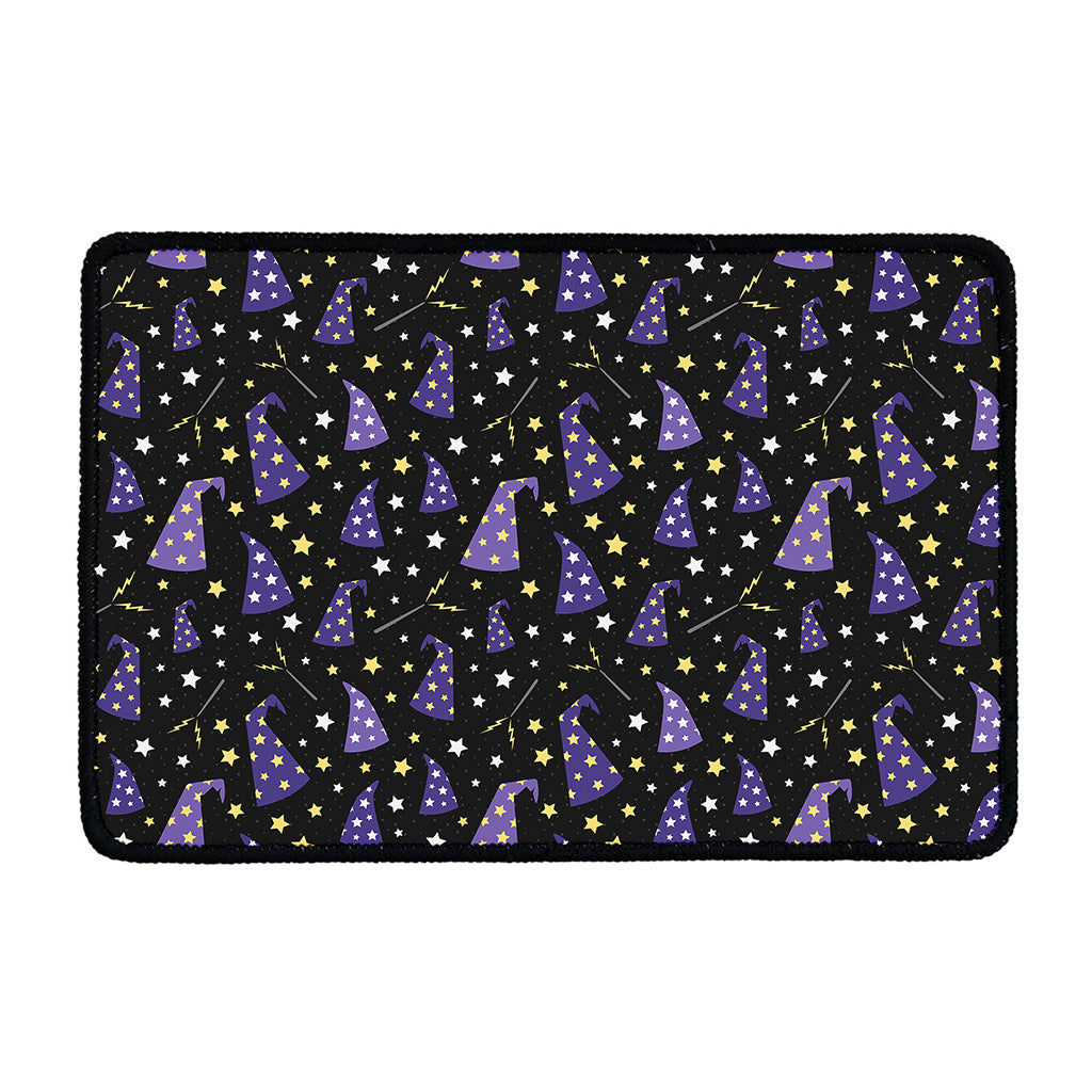 Wizard Hat Pattern Print Kitchen Mat