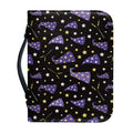 Wizard Hat Pattern Print Leather Bible Cover