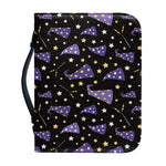 Wizard Hat Pattern Print Leather Bible Cover