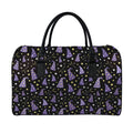 Wizard Hat Pattern Print Leather Duffel Bag