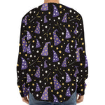 Wizard Hat Pattern Print Long Sleeve Baseball Jersey