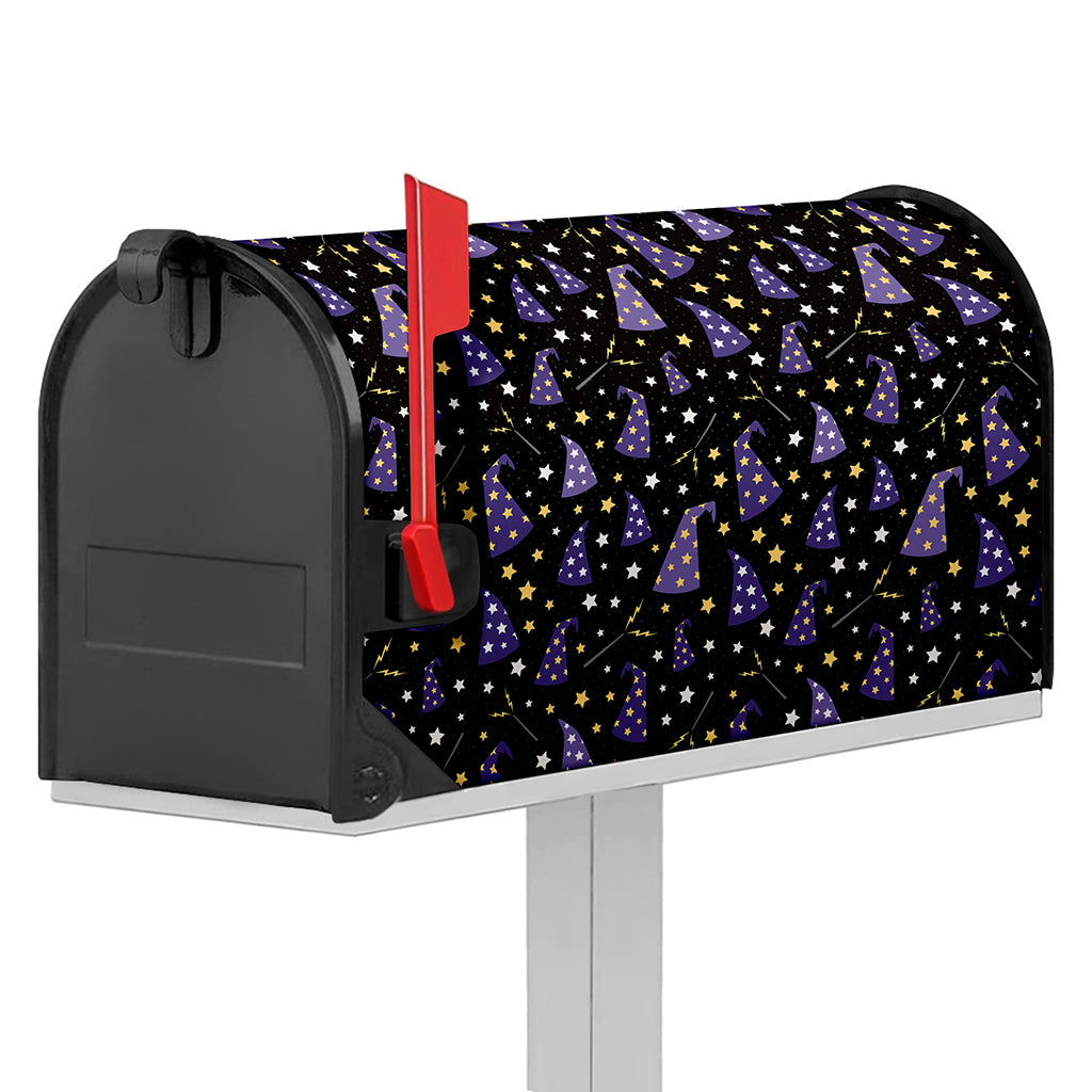 Wizard Hat Pattern Print Mailbox Cover
