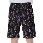 Wizard Hat Pattern Print Men's Beach Shorts