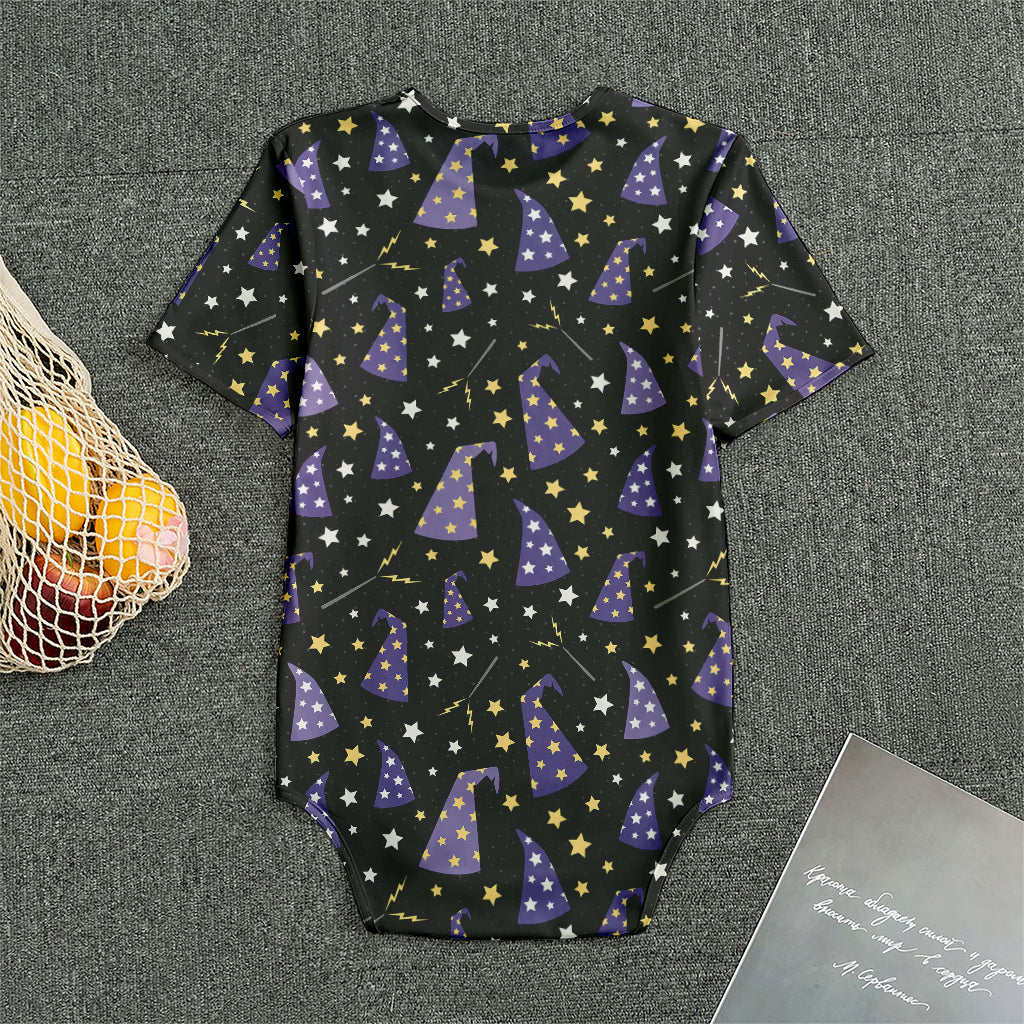 Wizard Hat Pattern Print Men's Bodysuit