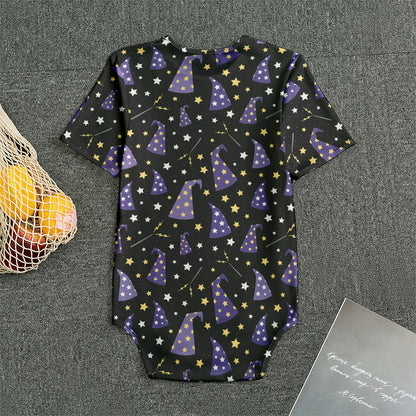 Wizard Hat Pattern Print Men's Bodysuit