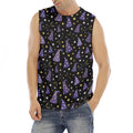 Wizard Hat Pattern Print Men's Fitness Tank Top