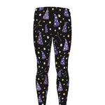 Wizard Hat Pattern Print Men's leggings
