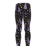 Wizard Hat Pattern Print Men's leggings