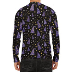 Wizard Hat Pattern Print Men's Long Sleeve Rash Guard