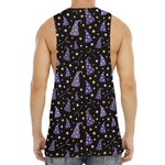 Wizard Hat Pattern Print Men's Muscle Tank Top