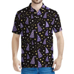 Wizard Hat Pattern Print Men's Polo Shirt