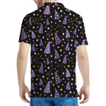 Wizard Hat Pattern Print Men's Polo Shirt