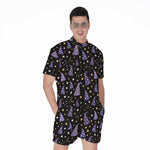 Wizard Hat Pattern Print Men's Rompers
