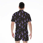 Wizard Hat Pattern Print Men's Rompers