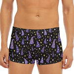 Wizard Hat Pattern Print Men's Short Boxer Briefs
