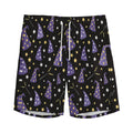 Wizard Hat Pattern Print Men's Athletic Shorts