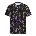 Wizard Hat Pattern Print Men's Athletic T-Shirt