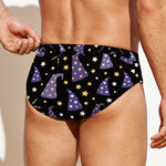 Wizard Hat Pattern Print Men's Swim Briefs