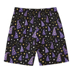 Wizard Hat Pattern Print Men's Swim Trunks