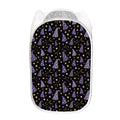Wizard Hat Pattern Print Mesh Laundry Hamper