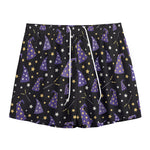Wizard Hat Pattern Print Mesh Shorts