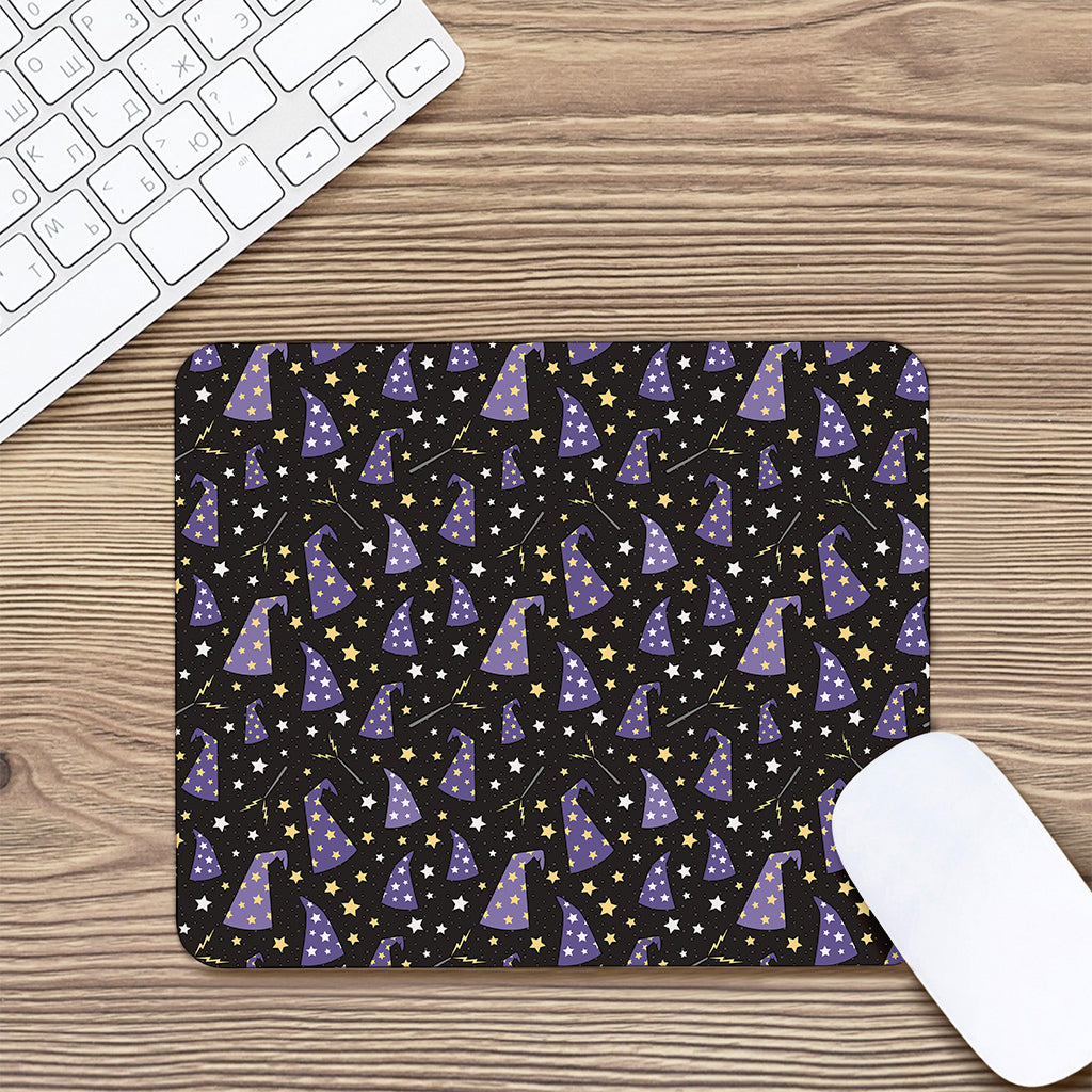 Wizard Hat Pattern Print Mouse Pad