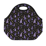 Wizard Hat Pattern Print Neoprene Lunch Bag