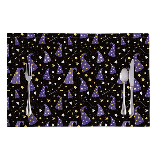 Wizard Hat Pattern Print Placemat